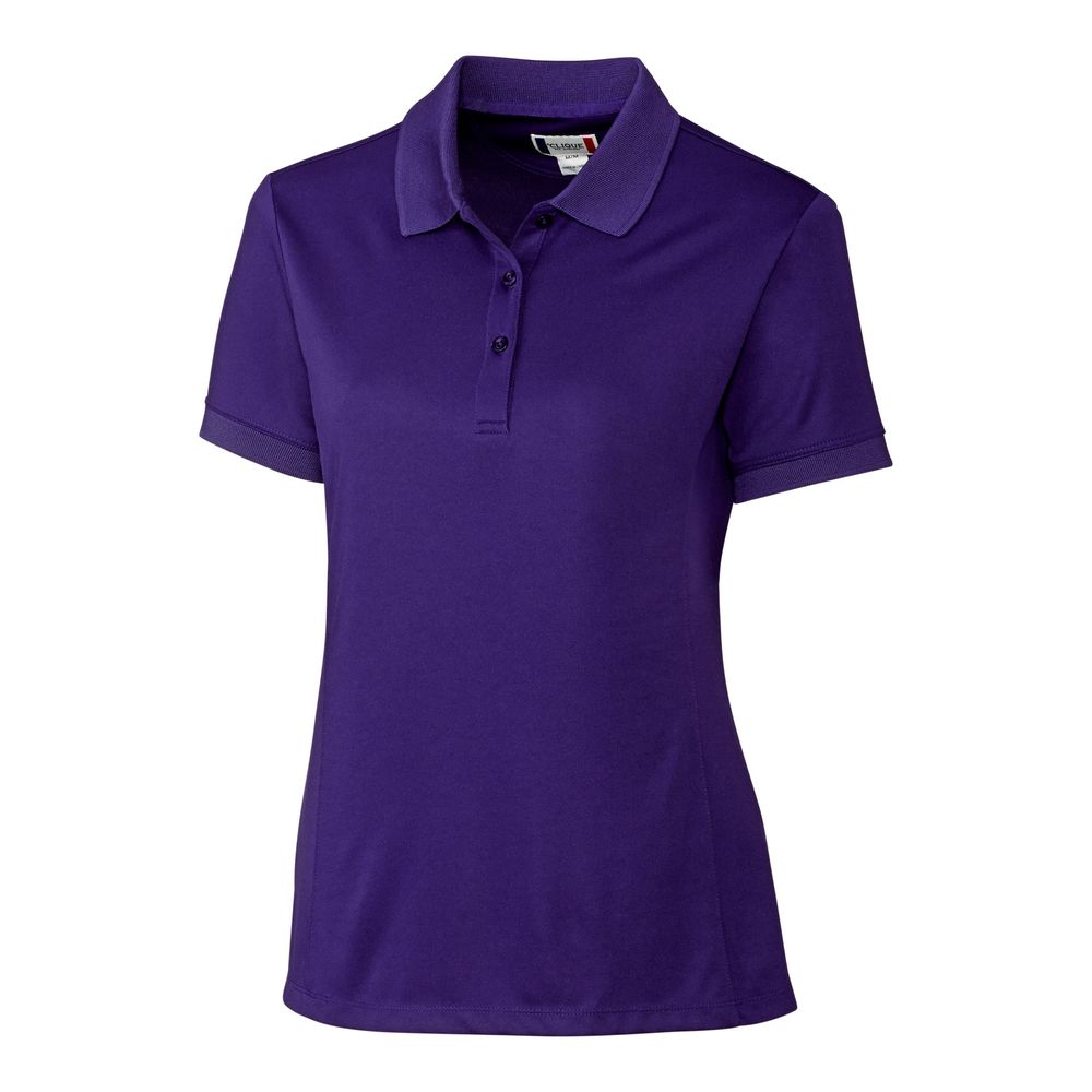 NWT Clique College Purple Oslo Piqué Lady Polo